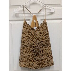  NWT J.Crew Animal Print Scalloped Cami Top sz O